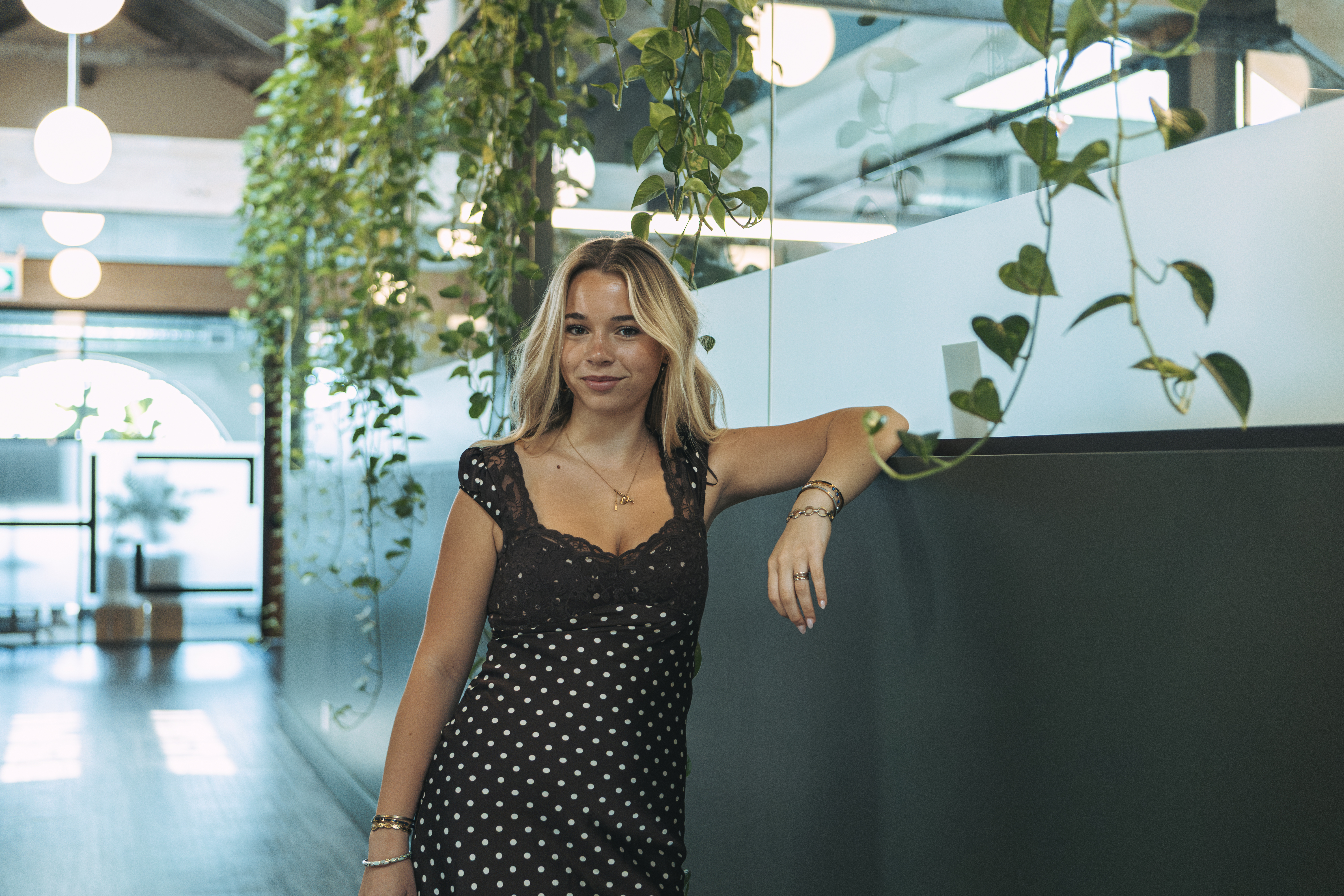 Invisible Strings founder in a modern workspace